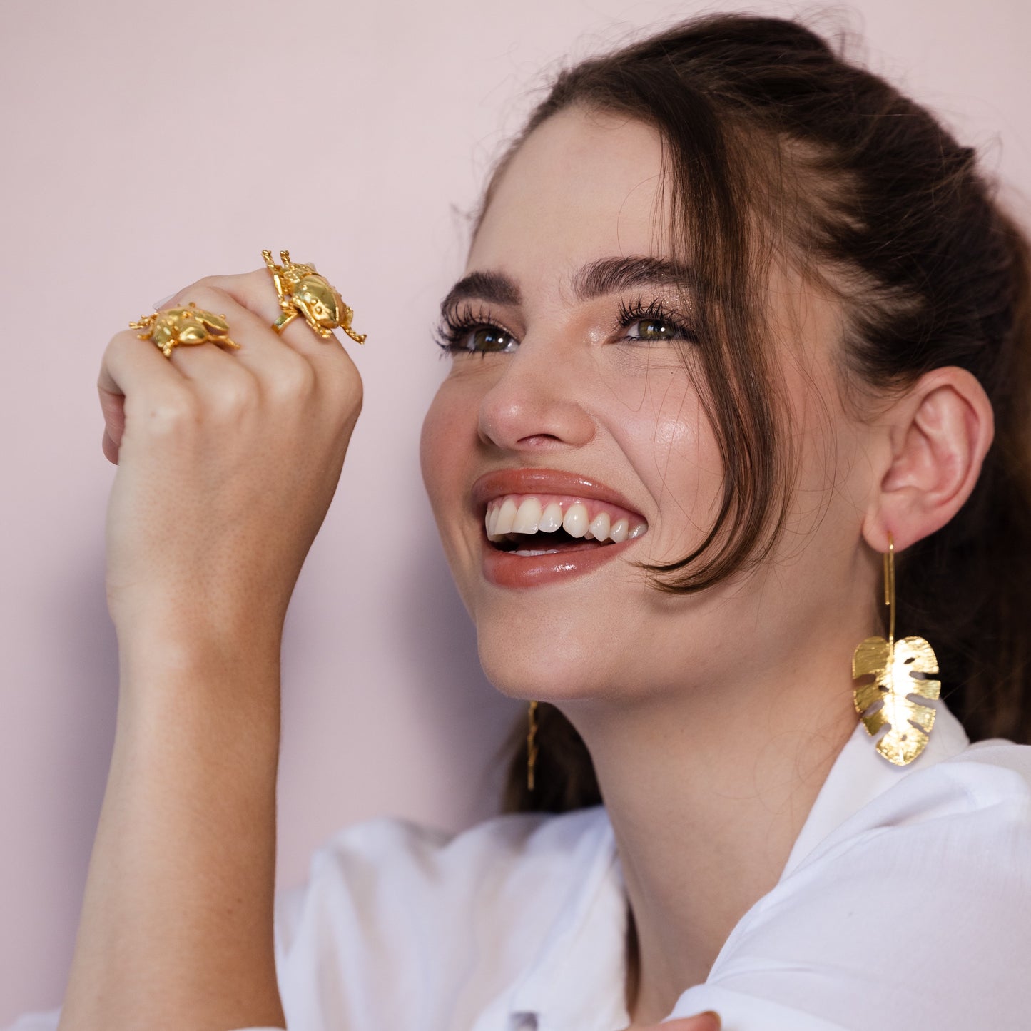 Aretes Hoja Balazo