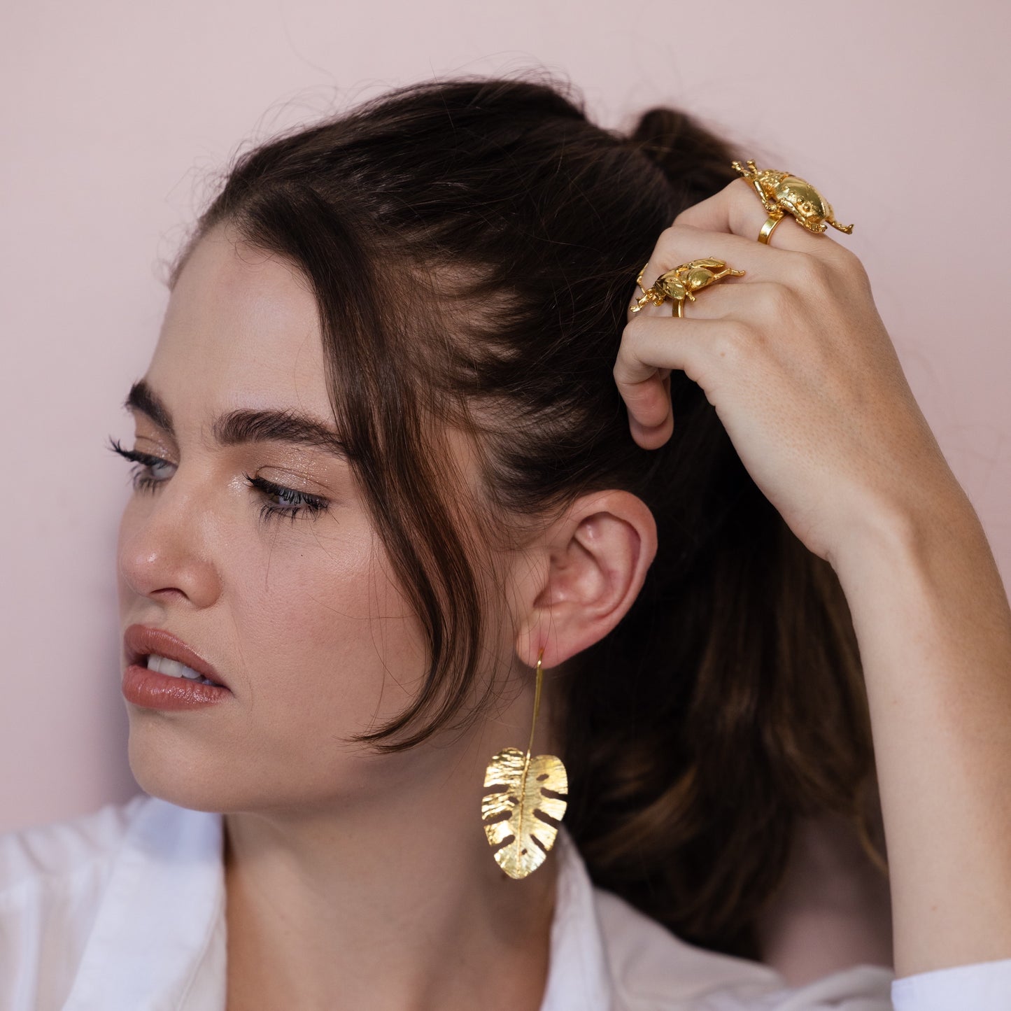 Aretes Hoja Balazo