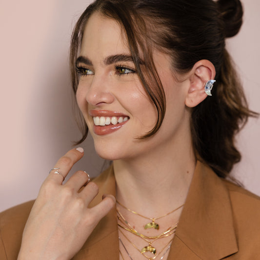 Ear-cuff cola de ballena